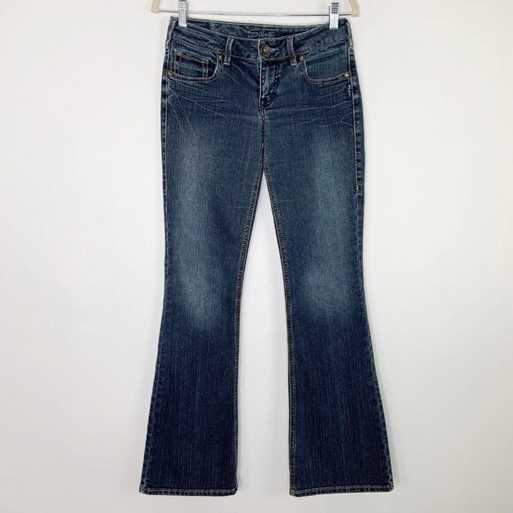 Silver Aiko Bootcut Jeans Womens Size 27 Dark Wash Boot - Picture 10 of 10